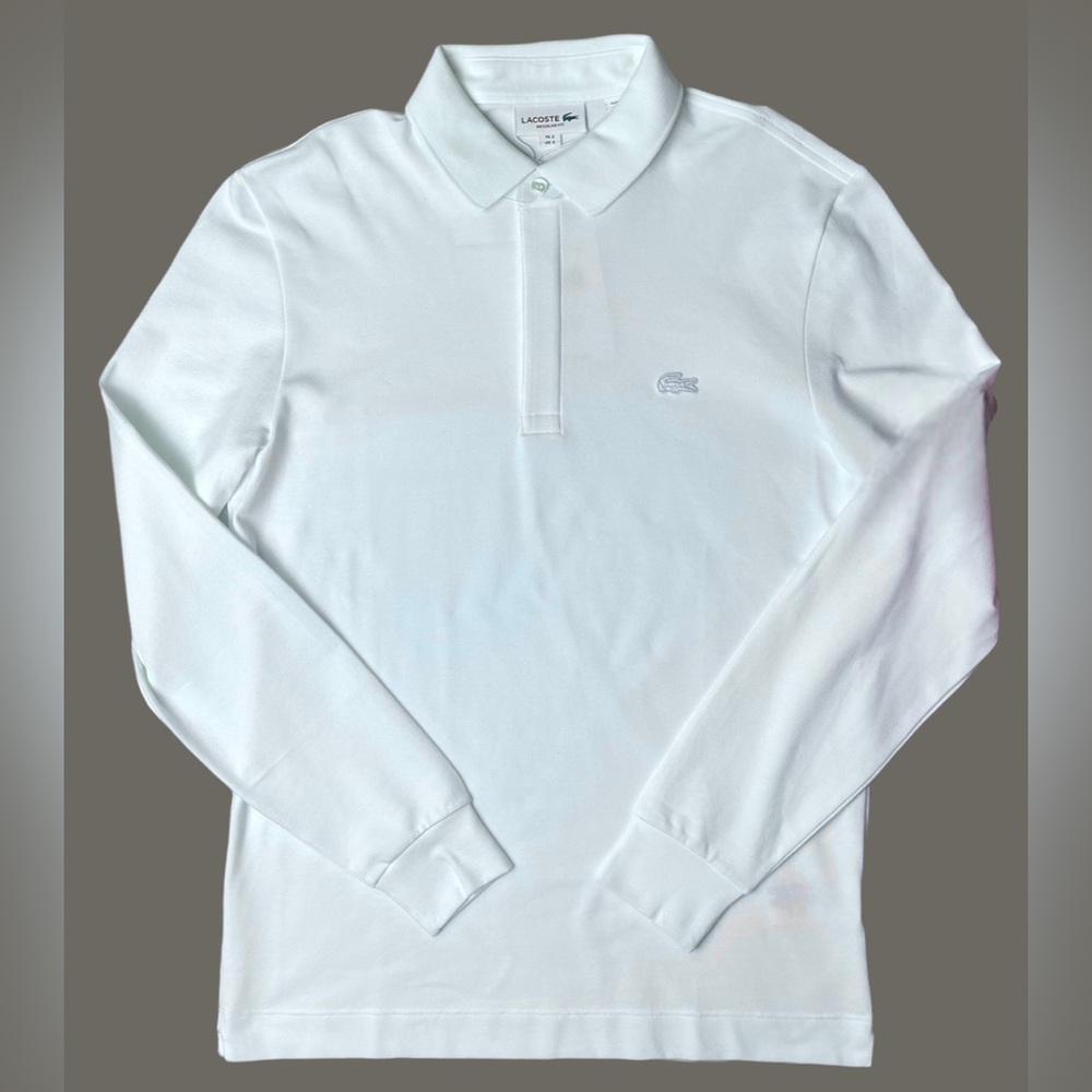 Lacoste Mens Long Sleeve Paris Polo Classic Fit Stretch Shirt - PH2481-51-001